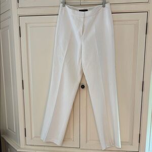Lafayette 148 New York White Linen Pants Trousers 8